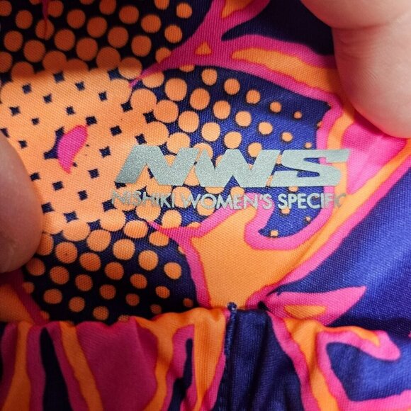 Nishiki Womens Specific Floral Cycling Jersey Pink Purple Short Sleeve sz M - Picture 6 of 9